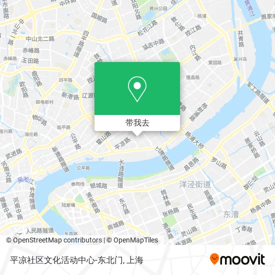 平凉社区文化活动中心-东北门地图