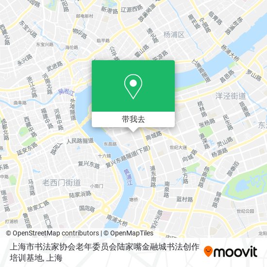 上海市书法家协会老年委员会陆家嘴金融城书法创作培训基地地图