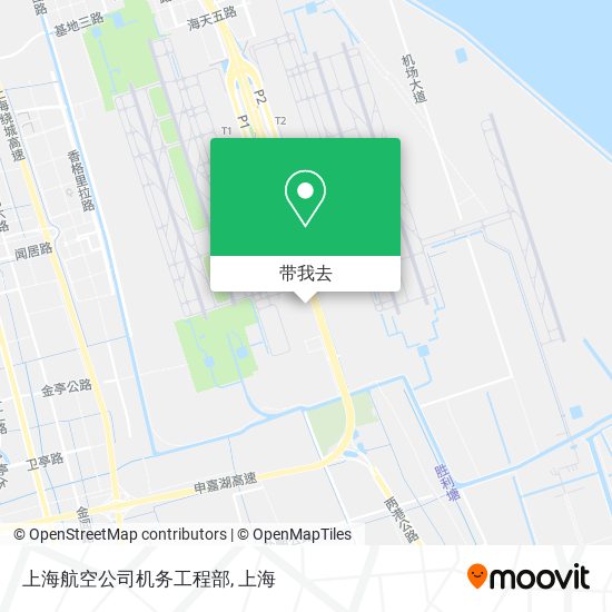 上海航空公司机务工程部地图