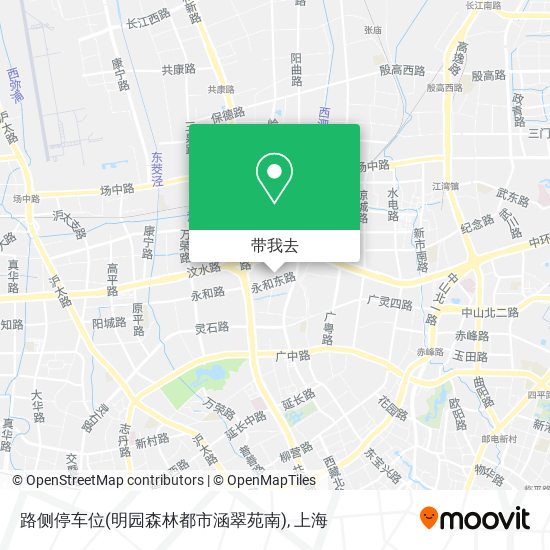 路侧停车位(明园森林都市涵翠苑南)地图