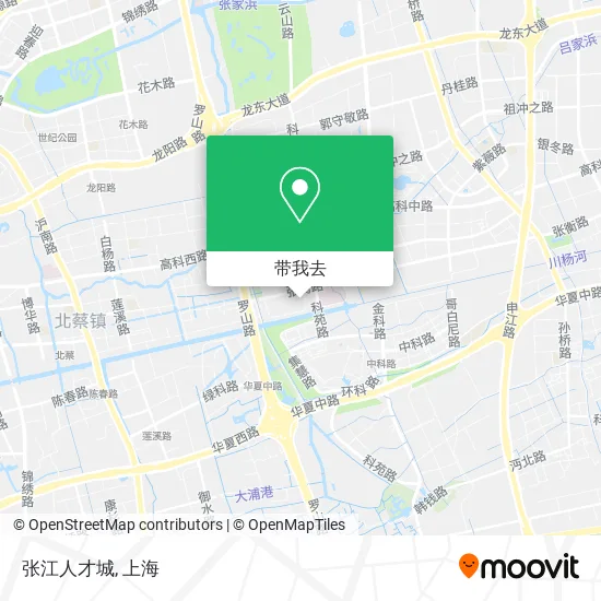 张江人才城地图