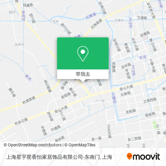 上海星宇星香怡家居饰品有限公司-东南门地图