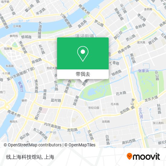 线上海科技馆站地图