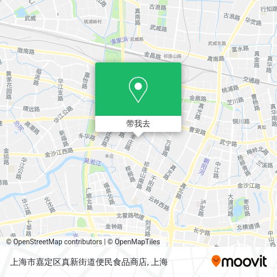 上海市嘉定区真新街道便民食品商店地图