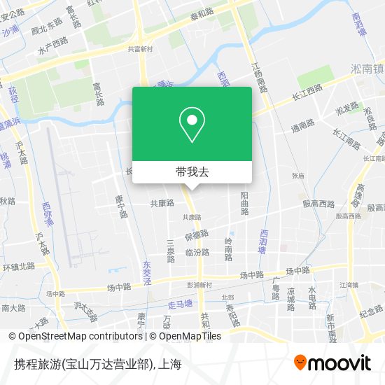 携程旅游(宝山万达营业部)地图