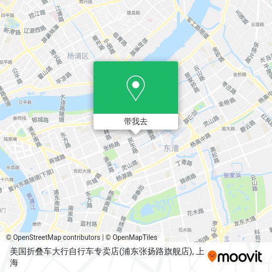 美国折叠车大行自行车专卖店(浦东张扬路旗舰店)地图