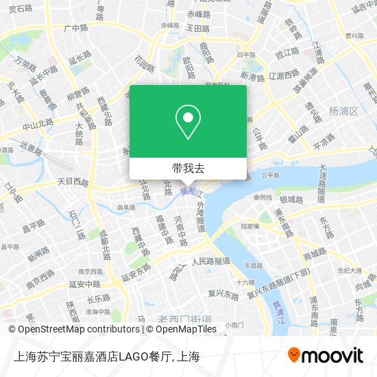 上海苏宁宝丽嘉酒店LAGO餐厅地图