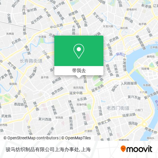骏马纺织制品有限公司上海办事处地图