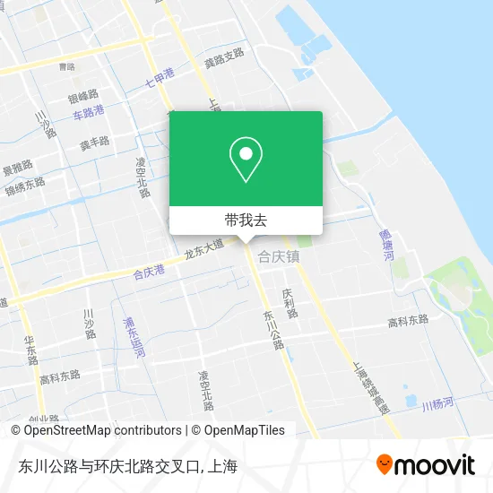东川公路与环庆北路交叉口地图