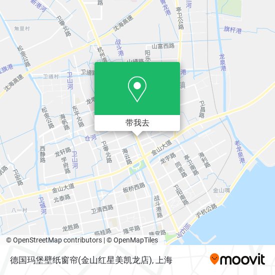 德国玛堡壁纸窗帘(金山红星美凯龙店)地图