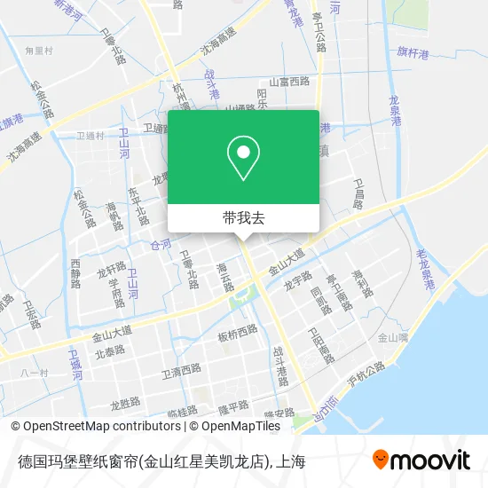 德国玛堡壁纸窗帘(金山红星美凯龙店)地图