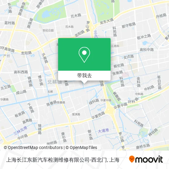 上海长江东新汽车检测维修有限公司-西北门地图