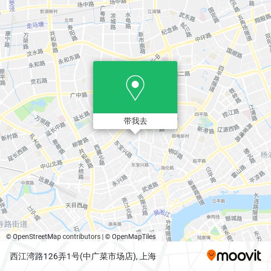 西江湾路126弄1号(中广菜市场店)地图