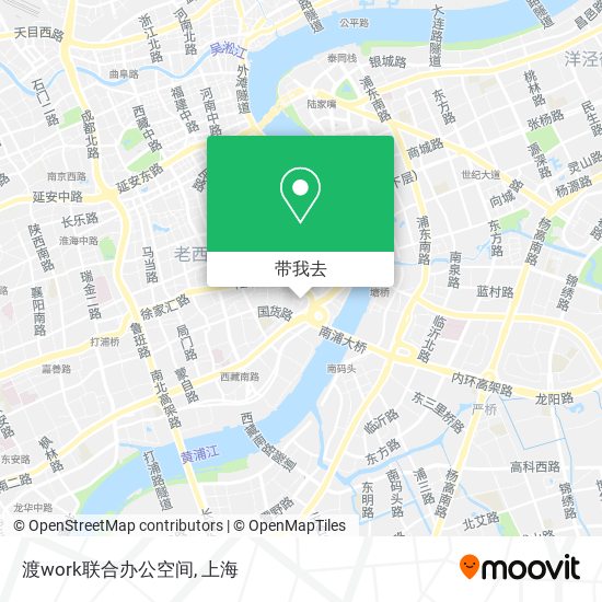 渡work联合办公空间地图