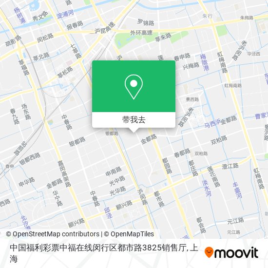 中国福利彩票中福在线闵行区都市路3825销售厅地图