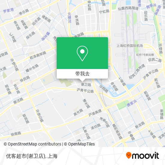 优客超市(谢卫店)地图