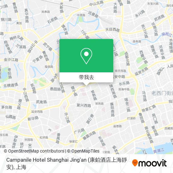 Campanile Hotel Shanghai Jing'an (康鉑酒店上海靜安)地图