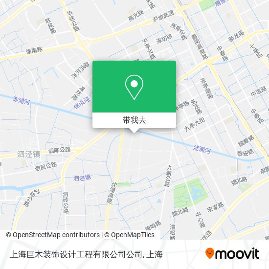 上海巨木装饰设计工程有限公司公司地图
