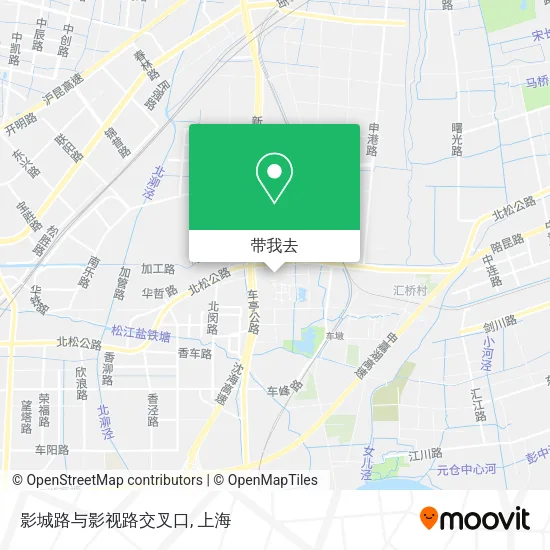 影城路与影视路交叉口地图