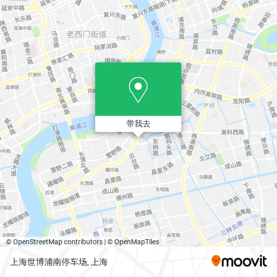 上海世博浦南停车场地图