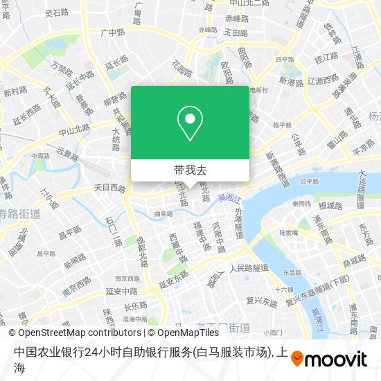中国农业银行24小时自助银行服务(白马服装市场)地图