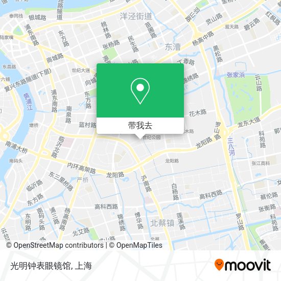 光明钟表眼镜馆地图