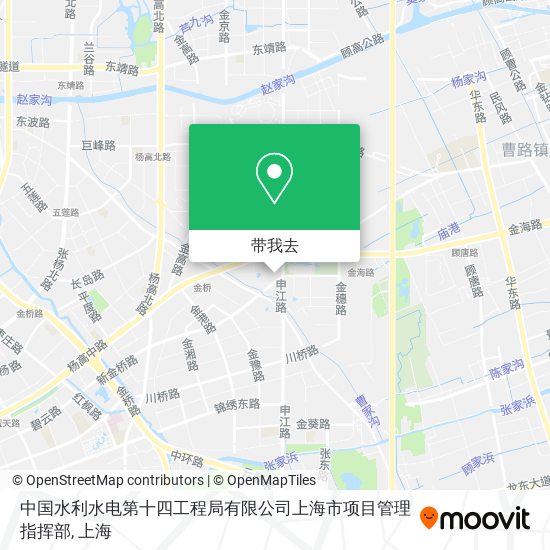 中国水利水电第十四工程局有限公司上海市项目管理指挥部地图