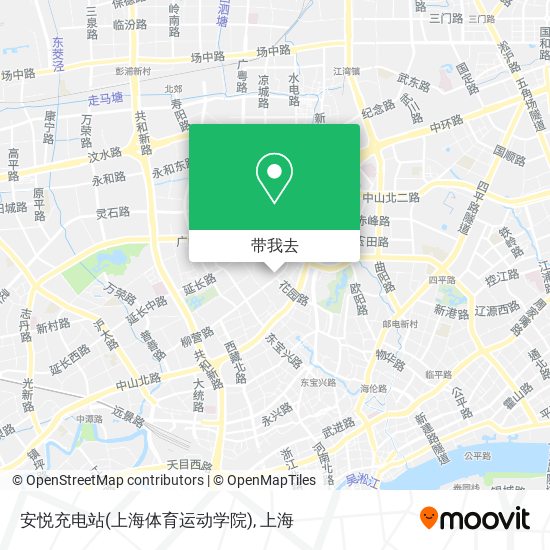 安悦充电站(上海体育运动学院)地图