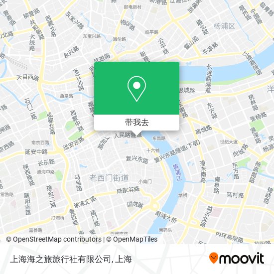 上海海之旅旅行社有限公司地图