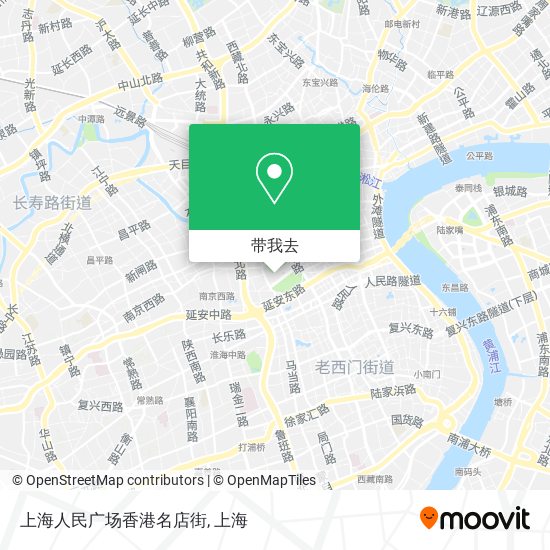 上海人民广场香港名店街地图
