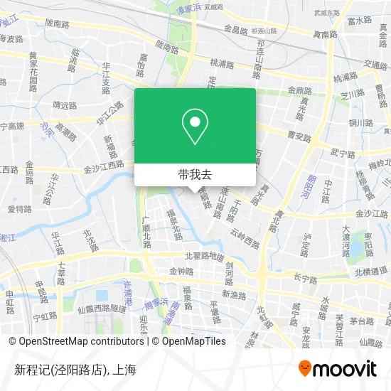 新程记(泾阳路店)地图