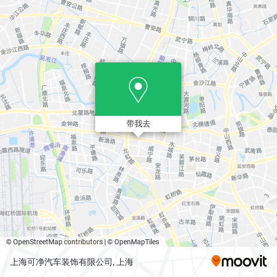 上海可净汽车装饰有限公司地图