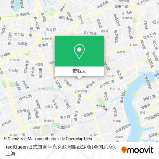 realQueen日式無菌半永久纹眉眼线定妆(全国总店)地图