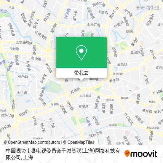 中国视协市县电视委员会千城智联(上海)网络科技有限公司地图