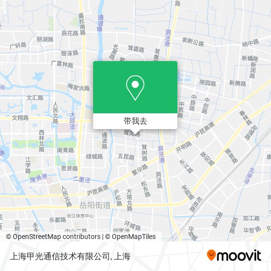 上海甲光通信技术有限公司地图