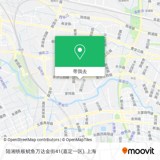 陆湘铁板鱿鱼万达金街41(嘉定一区)地图
