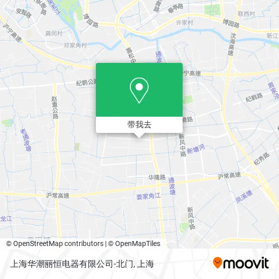 上海华潮丽恒电器有限公司-北门地图