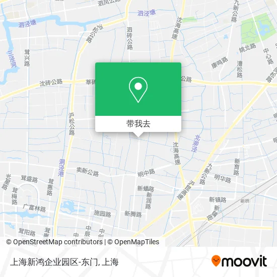 上海新鸿企业园区-东门地图