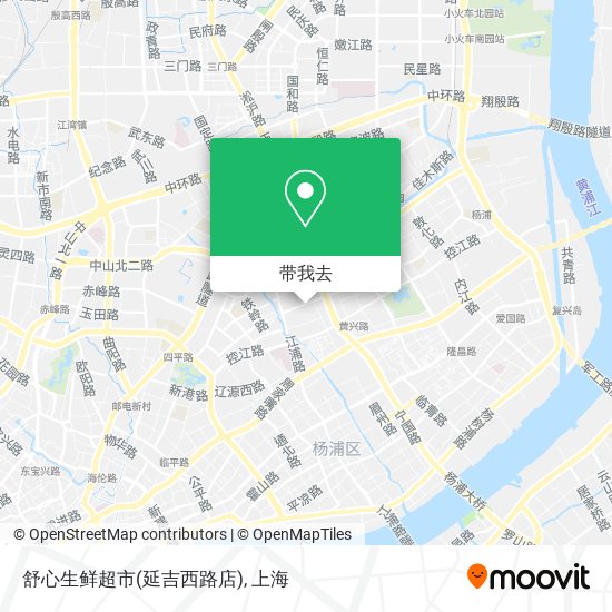 舒心生鲜超市(延吉西路店)地图