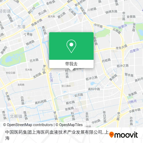 中国医药集团上海医药血液技术产业发展有限公司地图