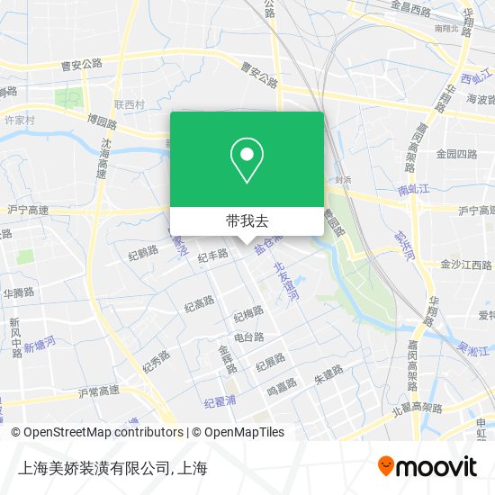 上海美娇装潢有限公司地图
