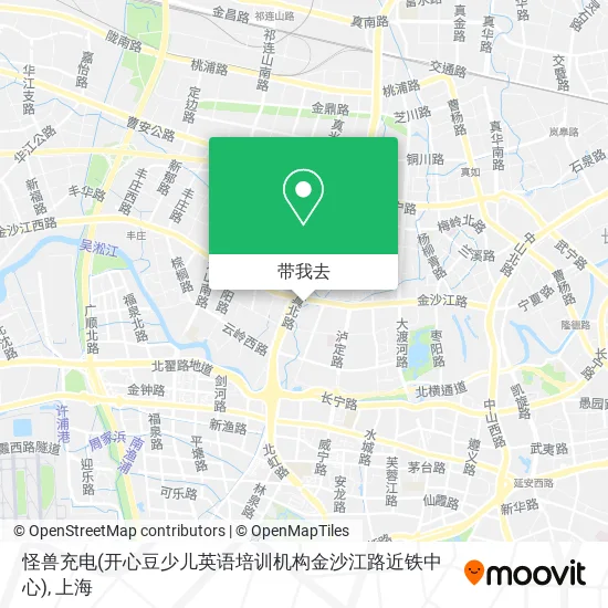 怪兽充电(开心豆少儿英语培训机构金沙江路近铁中心)地图
