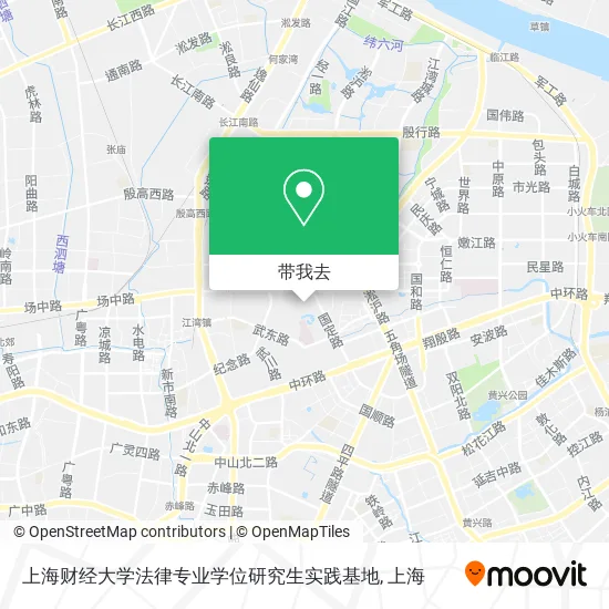 上海财经大学法律专业学位研究生实践基地地图