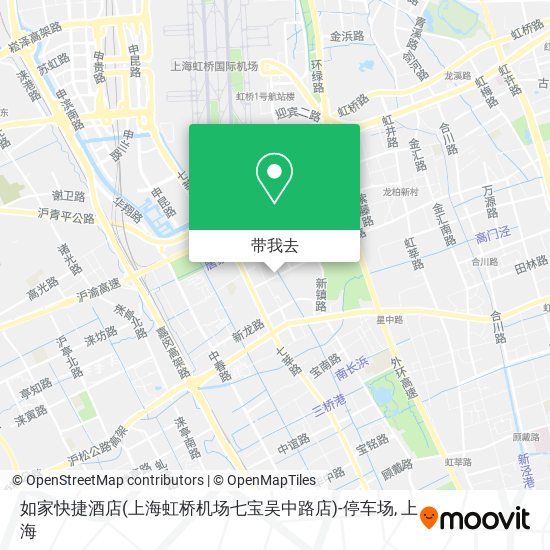 如家快捷酒店(上海虹桥机场七宝吴中路店)-停车场地图
