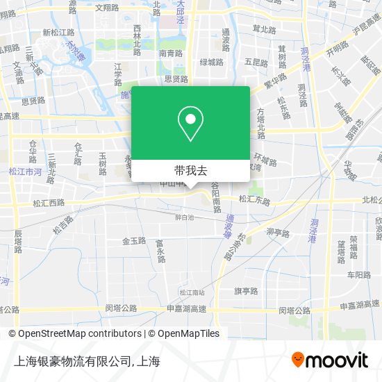 上海银豪物流有限公司地图