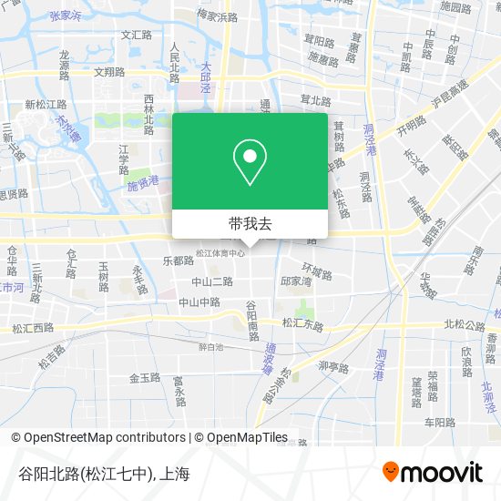 谷阳北路(松江七中)地图