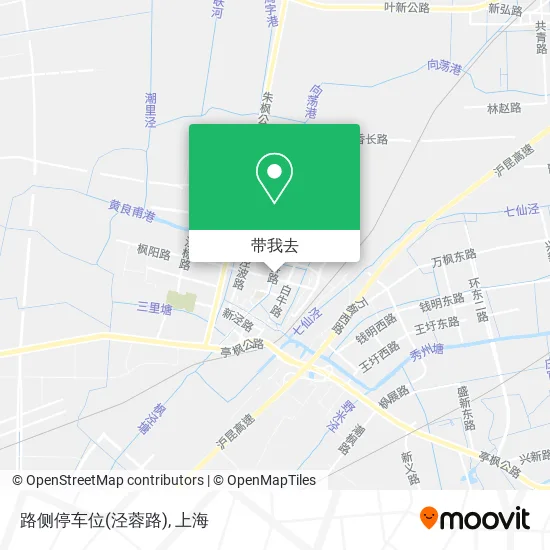 路侧停车位(泾蓉路)地图