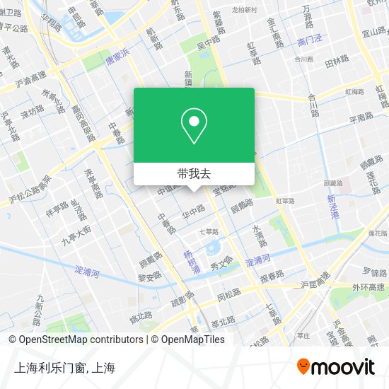 上海利乐门窗地图