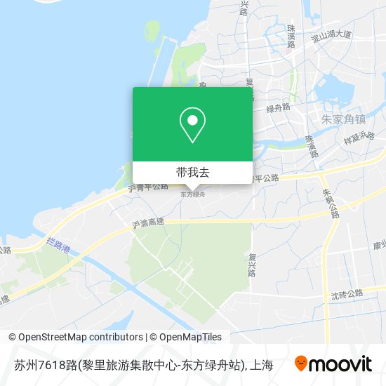 苏州7618路(黎里旅游集散中心-东方绿舟站)地图