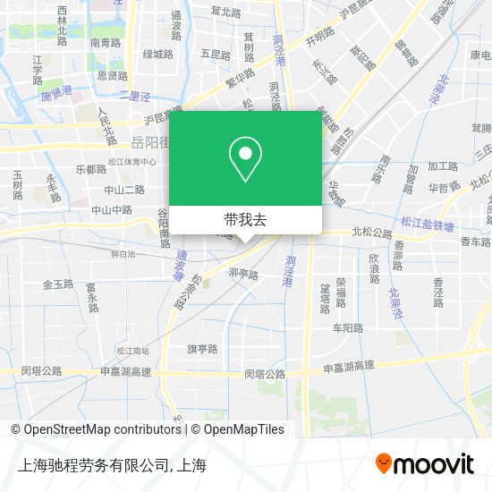 上海驰程劳务有限公司地图